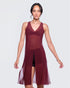 12twelve burgundy mesh air dress