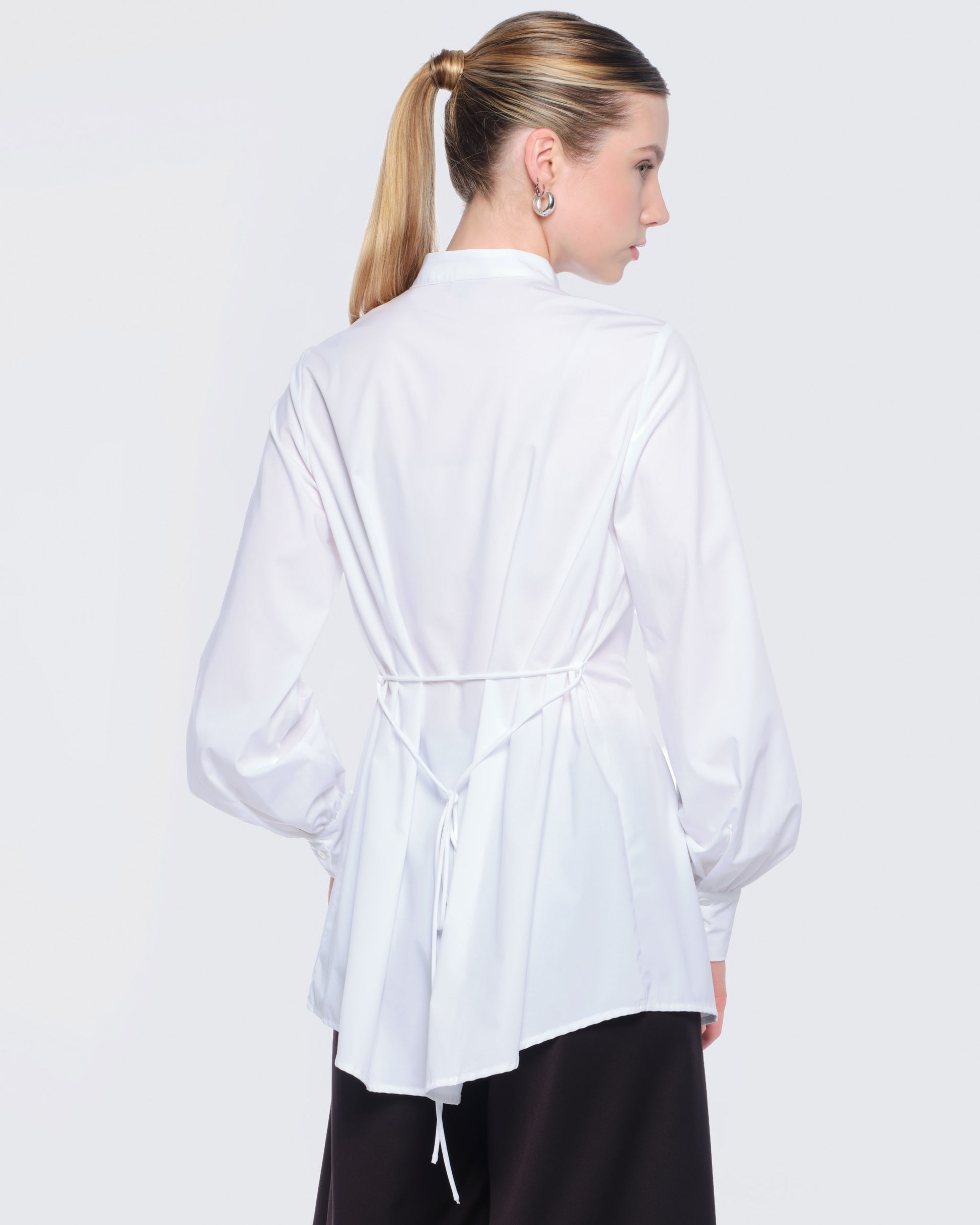 12twelve long white dress shirt