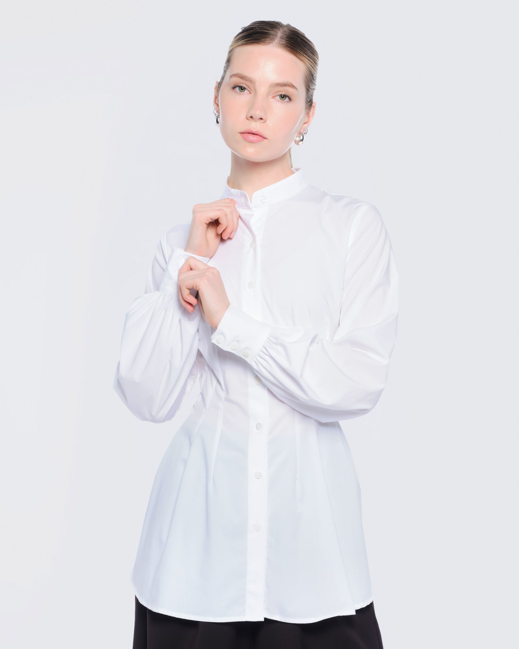 12twelve long white dress shirt