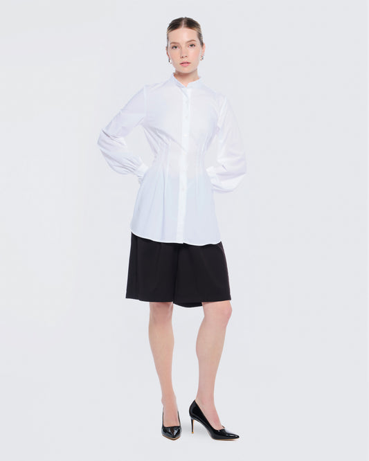 12twelve long white dress shirt