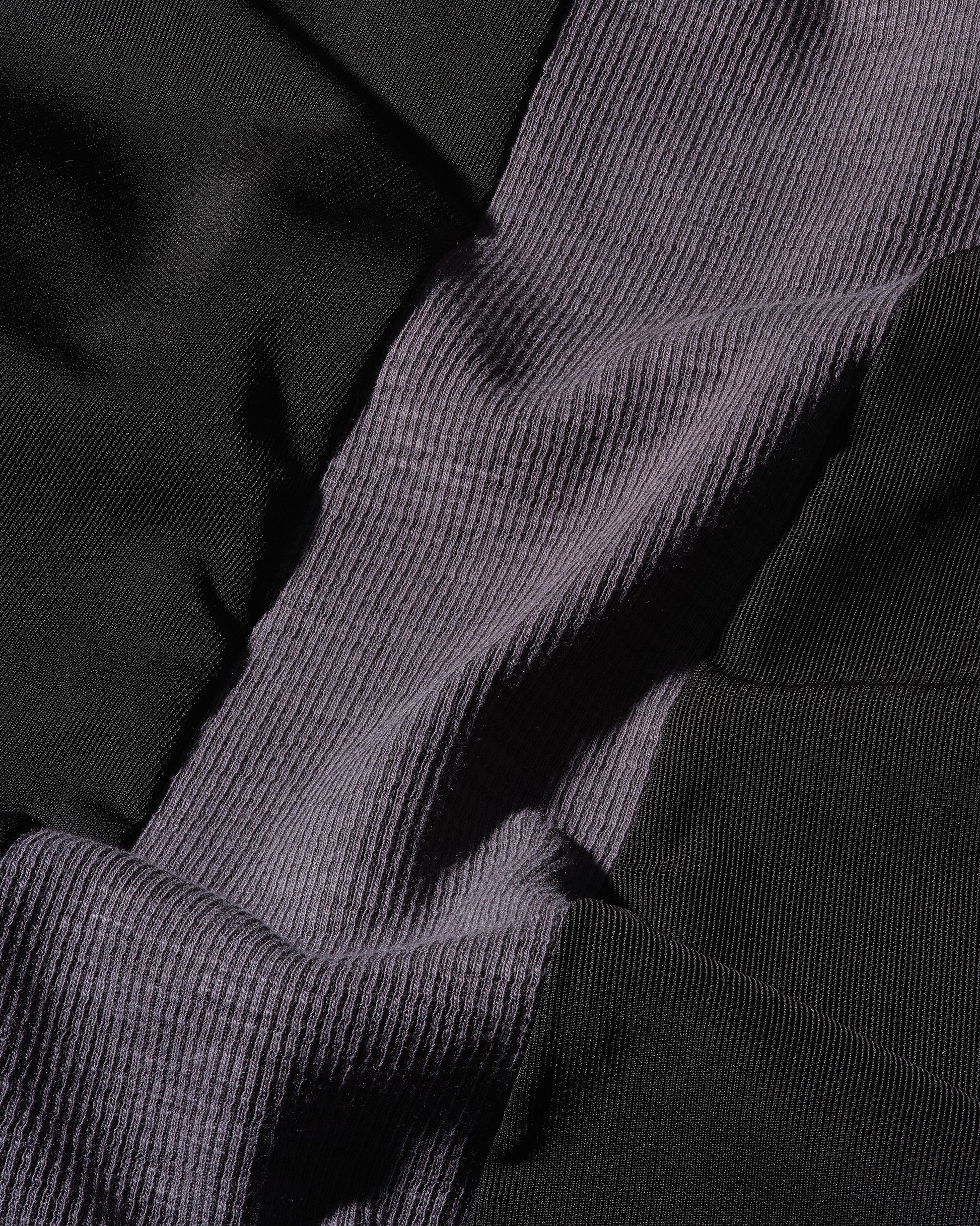 Lightweight sheer mesh black fabric detail of the Air Dress from 12Twelve