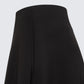 Close-up of soft structured fabric used in 12Twelve Heavenly Skirt in black