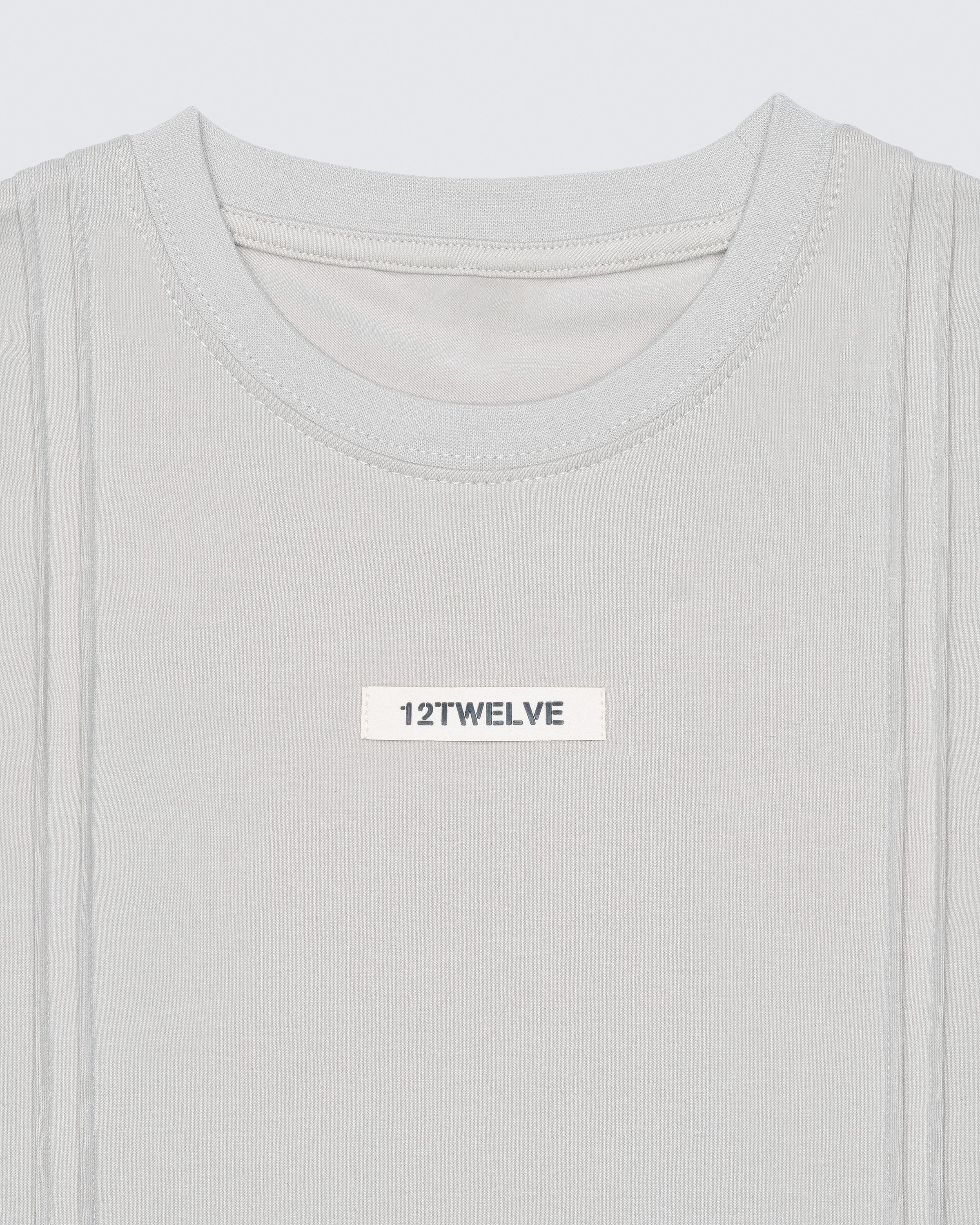 12TWELVE Line Tee | Minimalist Women's T-Shirt with Sculptural Seams