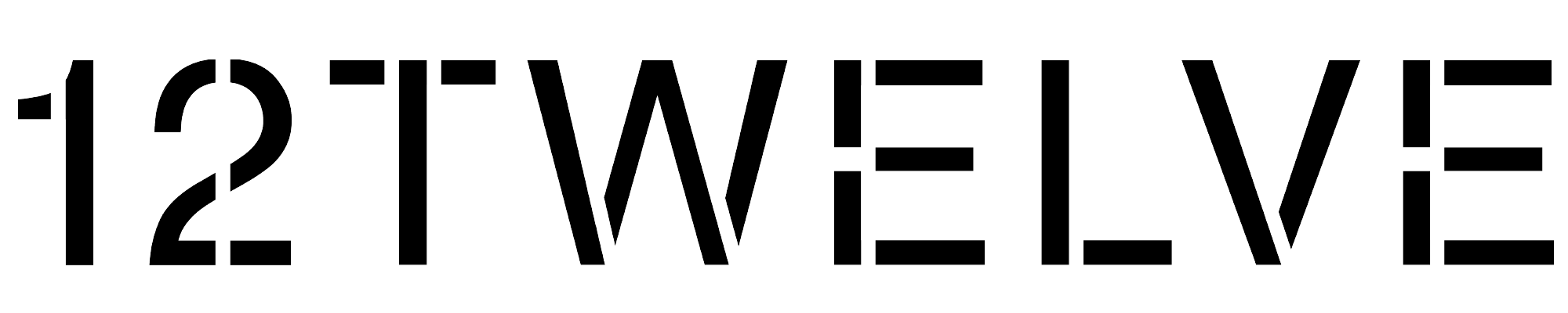 12TWELVE wordmark – modern womenswear brand offering elevated wardrobe staples